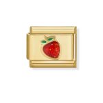 GOLD STRAWBERRY ITALIAN CHARM