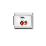 SILVER CHERRY ITALIAN CHARM