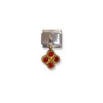CROSS RED ITALIAN CHARM