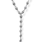 SILVER QUEEN TIE NECKLACE
