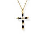 ALLION BLACK CROSS NECKLACE