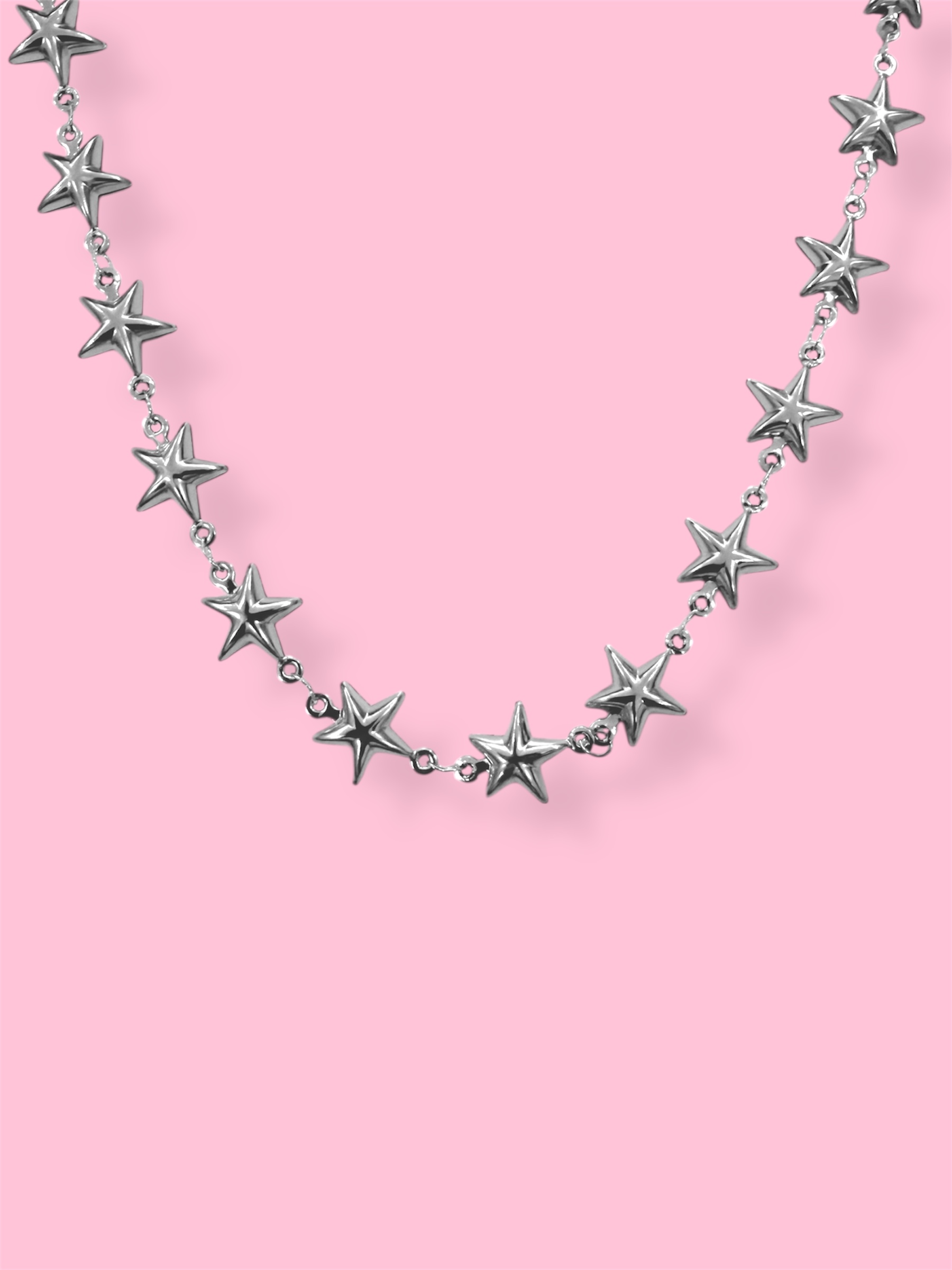 Photoroom_20251222_235352 STARS BUBBLE SILVER NECKLACE - Image 1