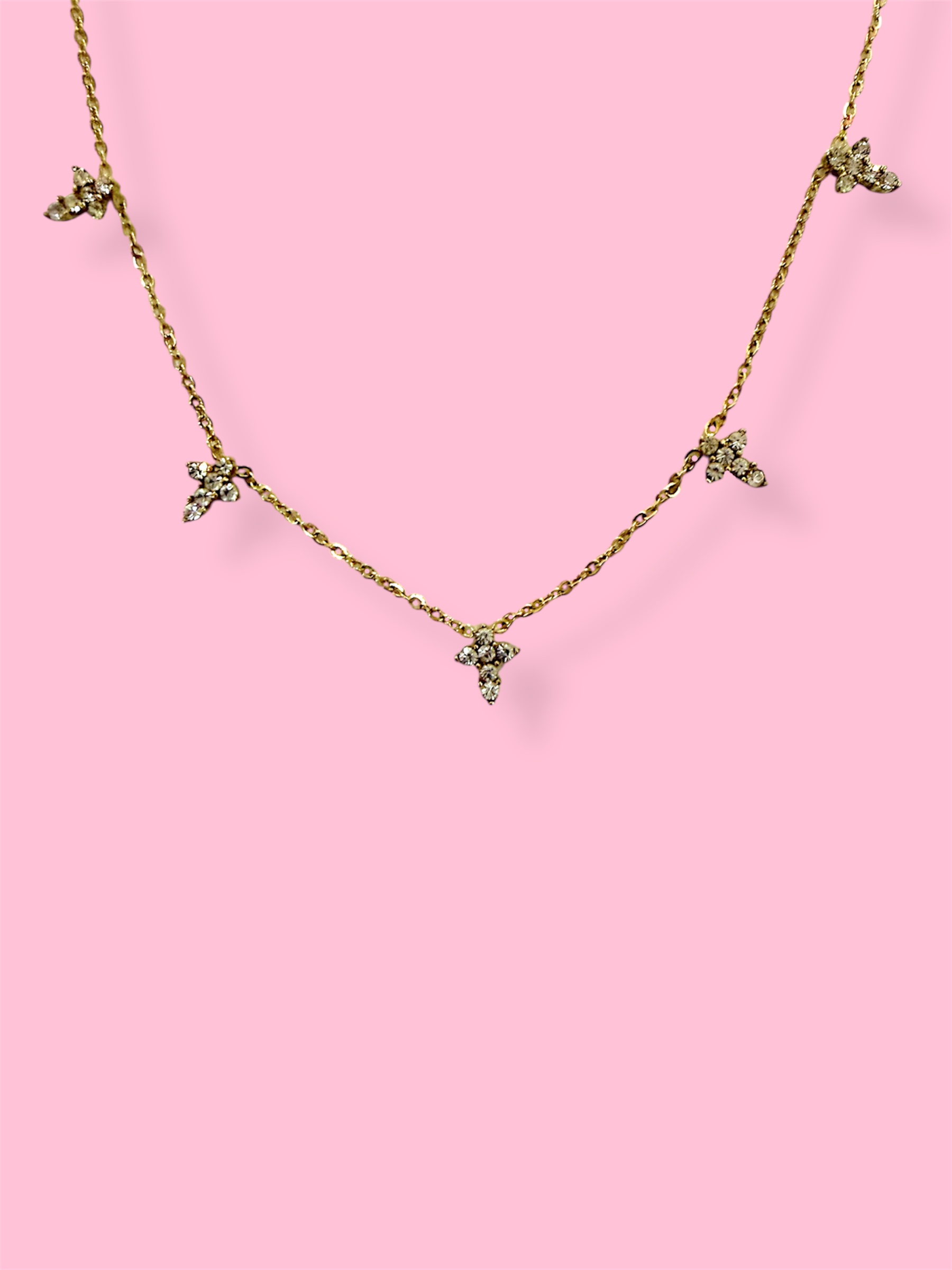 Photoroom_20251222_235831 MINI CROSSES SPARKLING NECKLACE CHAIN - Image 1