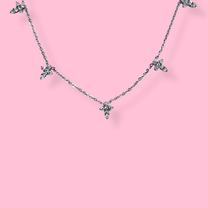 MINI CROSSES SPARKLING NECKLACE CHAIN