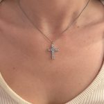 OLGY CROSS NECKLACE