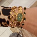 ORELLY GREEN & GOLD WATCH