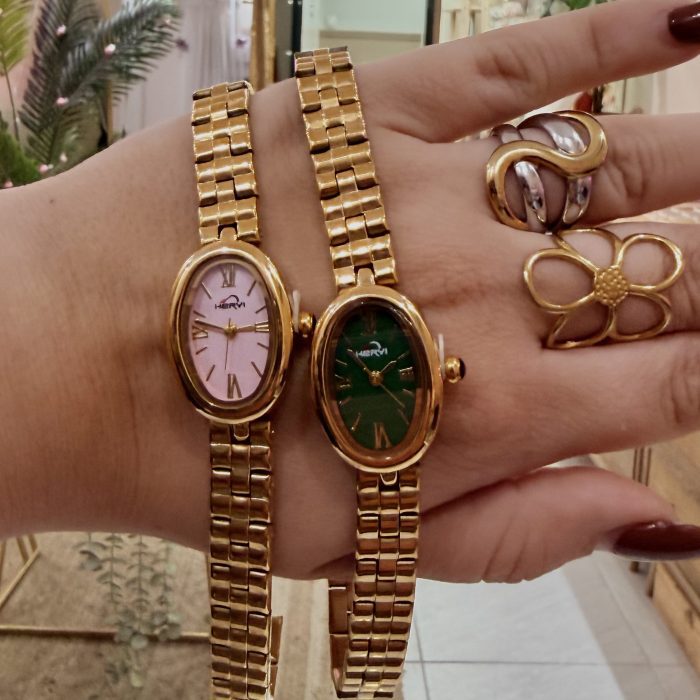 ORELLY GREEN & GOLD WATCH