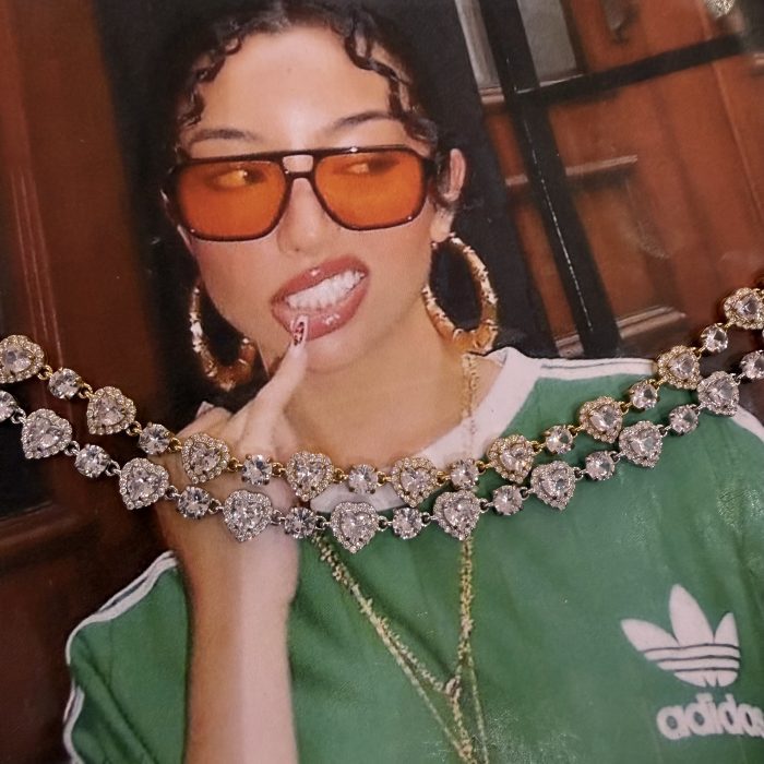 CRYSTALY HEARTS NECKLACE