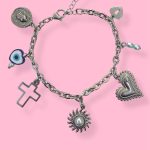 SILVER GIRL CHARM BRACELET