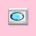 BLUE CRYSTAL ITALIAN CHARM