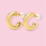 COUP PERL HOOPS EARRINGS