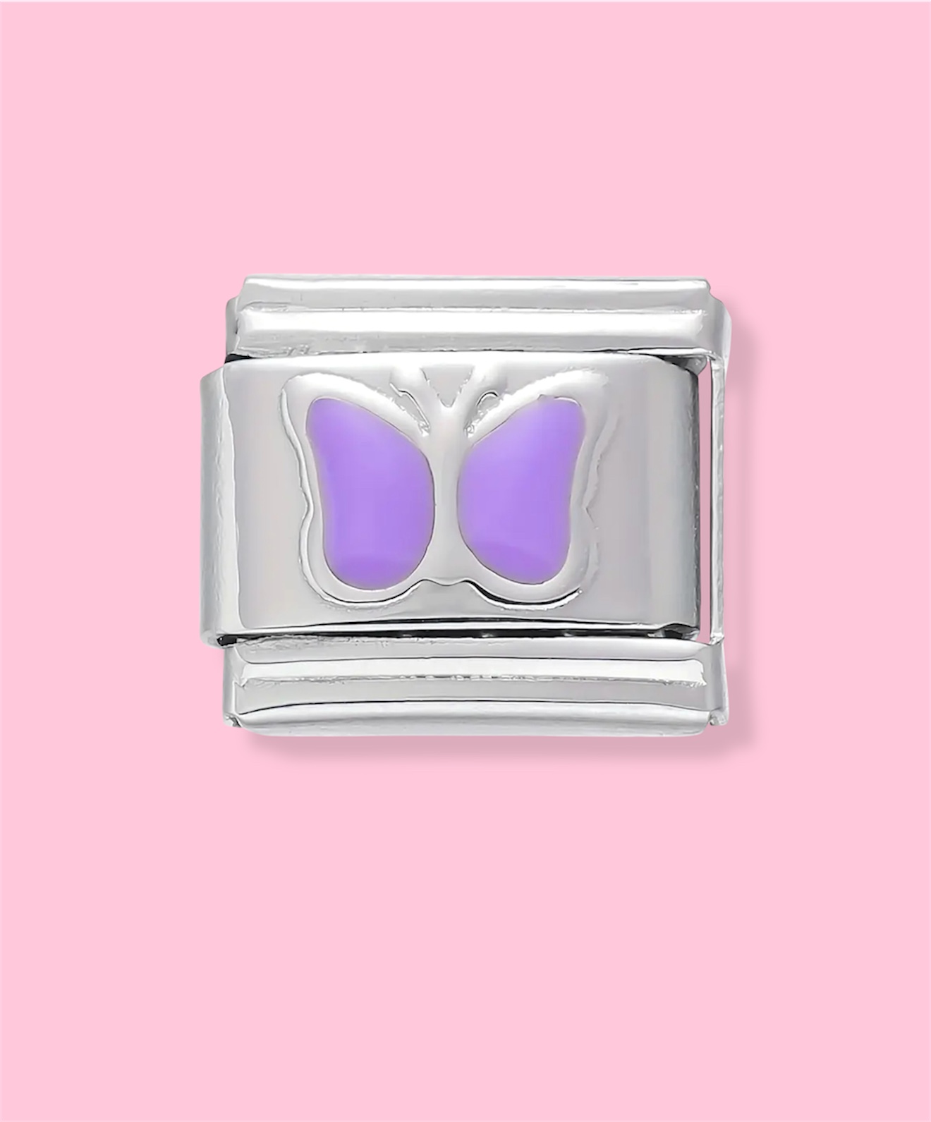 Photoroom_20251217_122952 LILA BUTTERFLY ITALIAN CHARM - Image 1