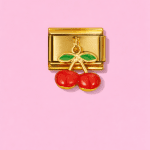 GOLD CHERRY ITALIAN CHARM