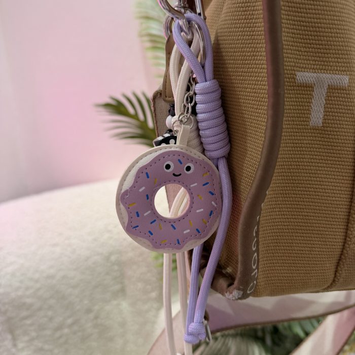 LILA DONAT CUTIE BAG CHARM ΜΠΡΕΛΟΚ