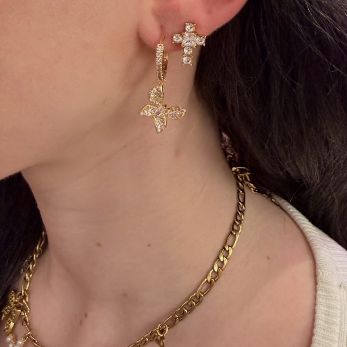 AOLLA CROSS EARRINGS