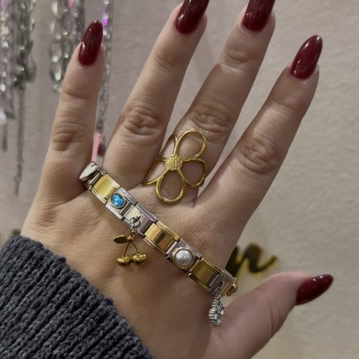 BLUE CRYSTAL ITALIAN CHARM