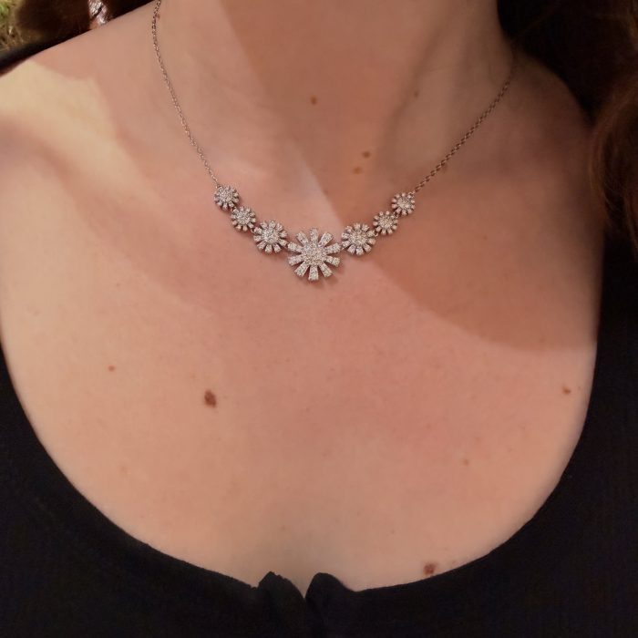 HERTZY SILVER SPARKLE NECKLACE