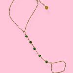 CRYSTALY GREEN RING BRACELET