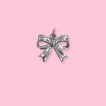 CUTE BOW SILVER CHARM 1,8CM