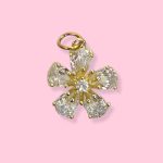 FLOWER CRYSTAL CHARM 2CM
