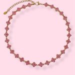 GILTER COST PINK NECKLACE
