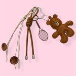 CUTE BEAR BAG CHARM ΜΠΡΕΛΟΚ