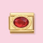 CRYSTAL RED ITALIAN CHARM