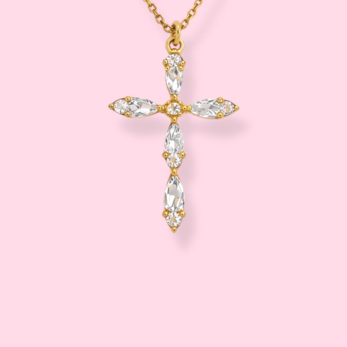 ALLION CLEAN CROSS NECKLACE