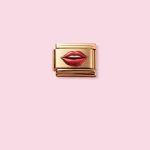 LIPS GOLD ITALIAN CHARM