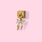 BOW GOLD ITALIAN CHARM